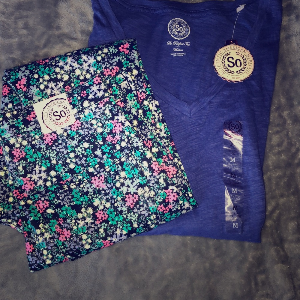 ~NWT~ SO Long Sleeve & Pants Bundle💙💜💗